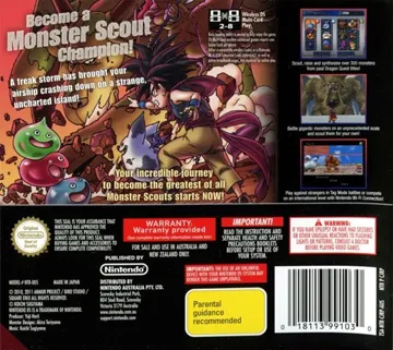 Dragon Quest Monsters - Joker 2 (Europe) (Demo) (Kiosk) box cover back